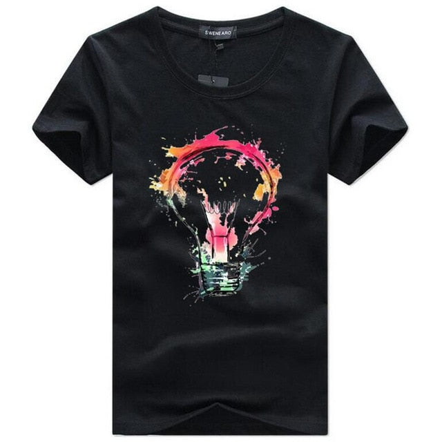 Men's T-shirts Summer Fashion Bulb