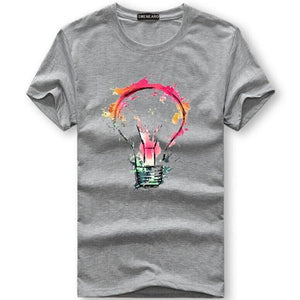 Men's T-shirts Summer Fashion Bulb