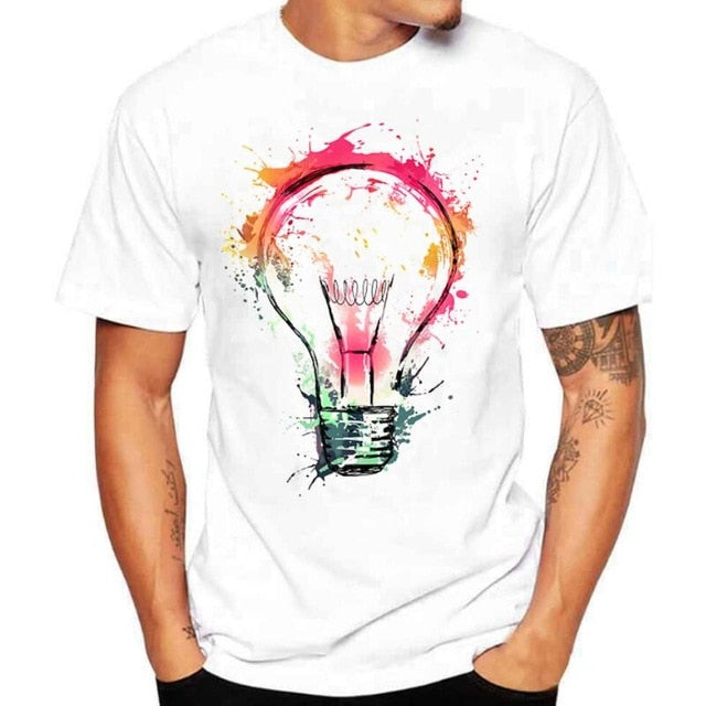 Men's T-shirts Summer Fashion Bulb