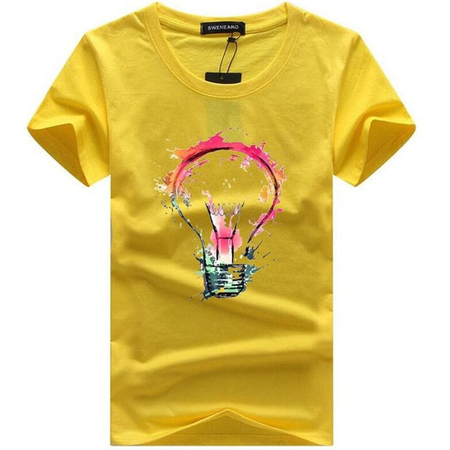 Men's T-shirts Summer Fashion Bulb