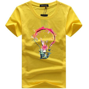 Men's T-shirts Summer Fashion Bulb