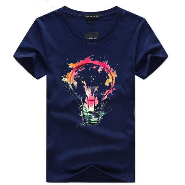 Men's T-shirts Summer Fashion Bulb