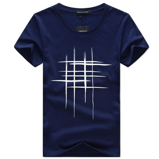 Cross Print cotton Brand shirts Men