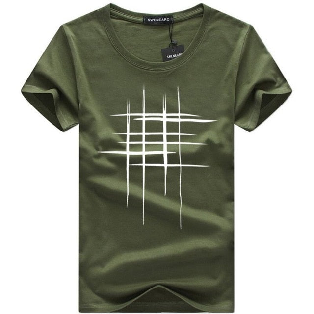Cross Print cotton Brand shirts Men