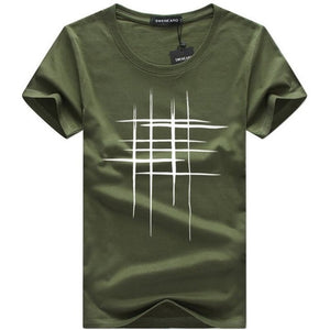 Cross Print cotton Brand shirts Men