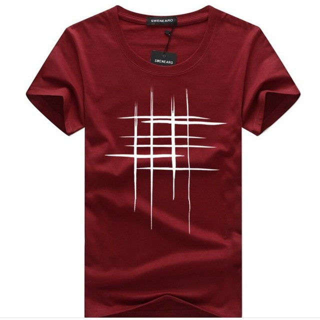 Cross Print cotton Brand shirts Men