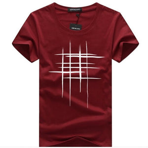 Cross Print cotton Brand shirts Men