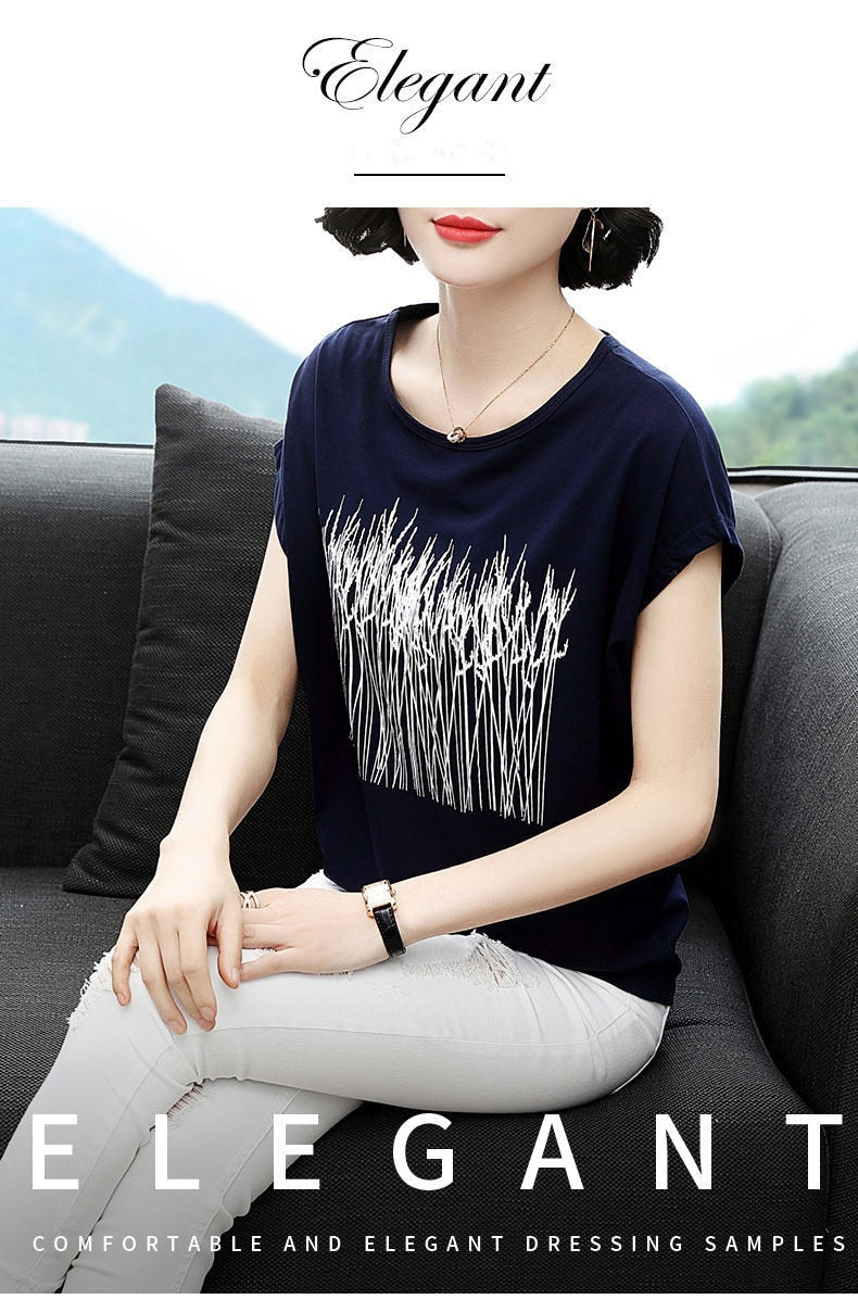 Summer Short Sleeve Cotton T-shirt
