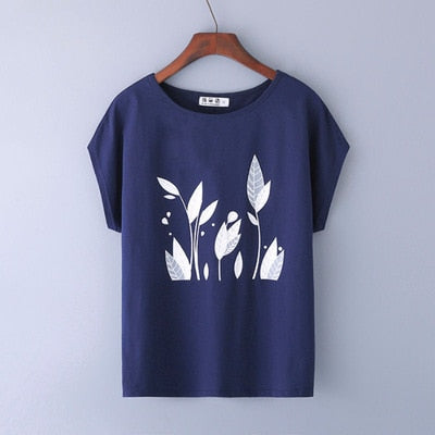 Summer Short Sleeve Cotton T-shirt