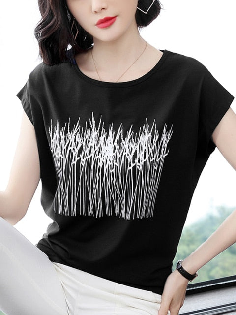 Summer Short Sleeve Cotton T-shirt