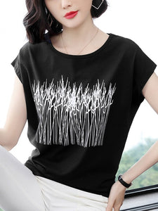 Summer Short Sleeve Cotton T-shirt