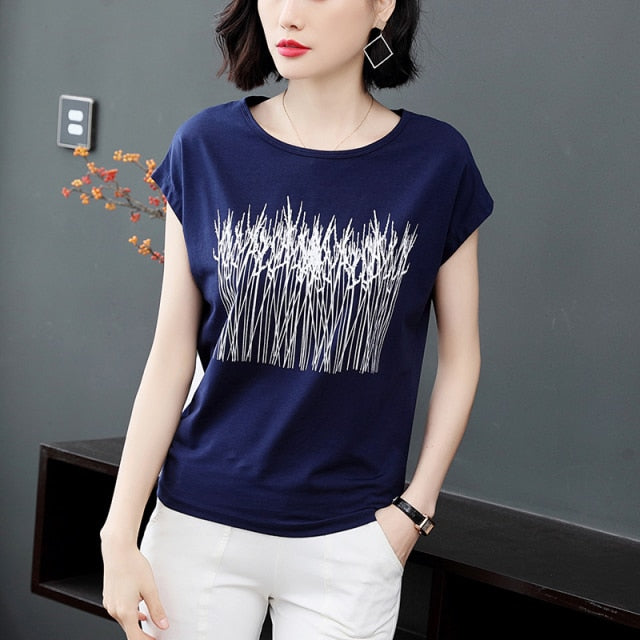 Summer Short Sleeve Cotton T-shirt