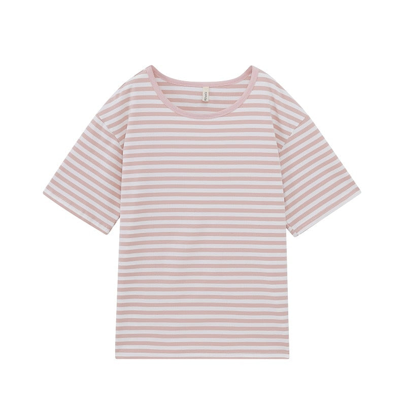 Casual Oversized Striped T-shirts