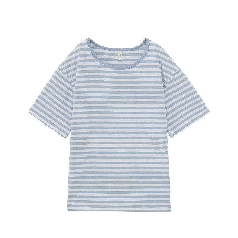 Casual Oversized Striped T-shirts