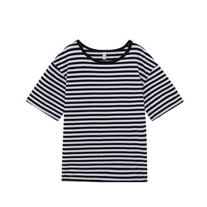 Casual Oversized Striped T-shirts