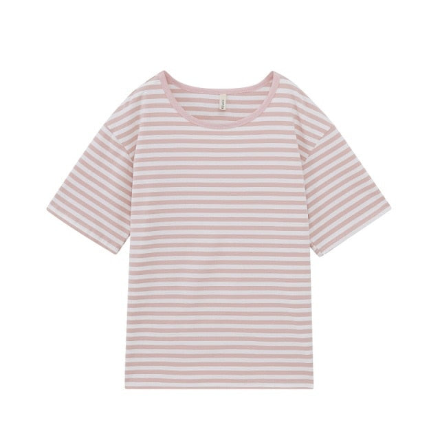 Casual Oversized Striped T-shirts
