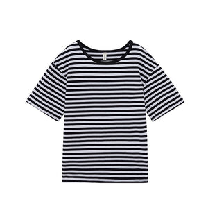 Casual Oversized Striped T-shirts