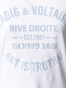 Letter Printed Short Sleeve Tops